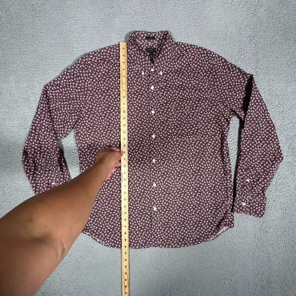 J Crew Shirt Mens XL Floral Slim Casual Preppy Button Down Pocket Long Sleeve - Picture 5 of 10